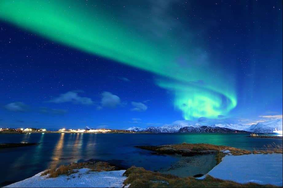 Tromsø se considera uno de los principales destinos para experimentar auroras boreales.