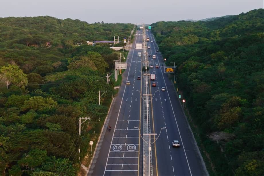 La vía al Mar, entre Barranquilla y Cartagena, fue abierta en 2021.