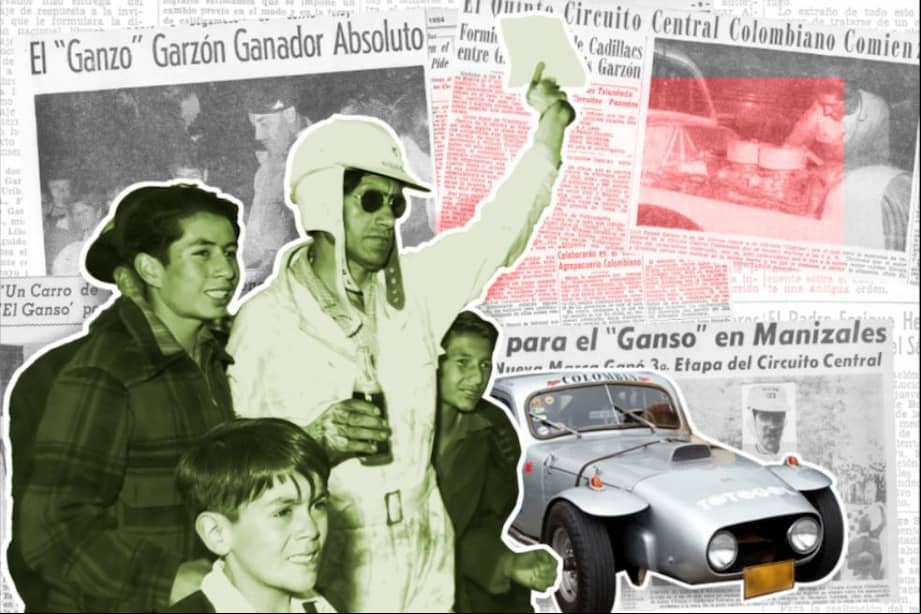 Luis Rafael "El Ganso" Garzón fue el primer ídolo del automovilismo deportivo en Colombia.