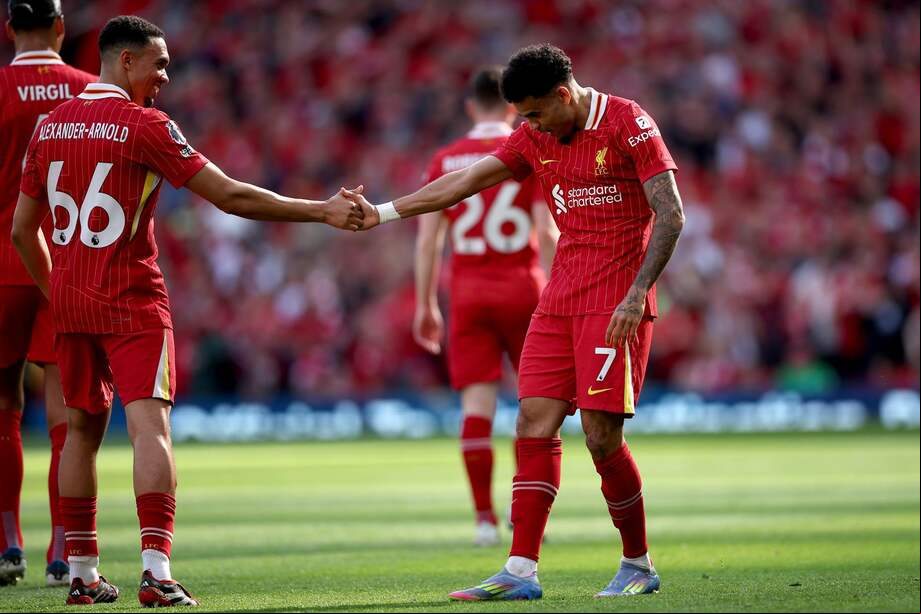El guajiro habló en zona mixta tras anotar en el empate del campeón de la Premier League 2-2 frente a Arsenal.
