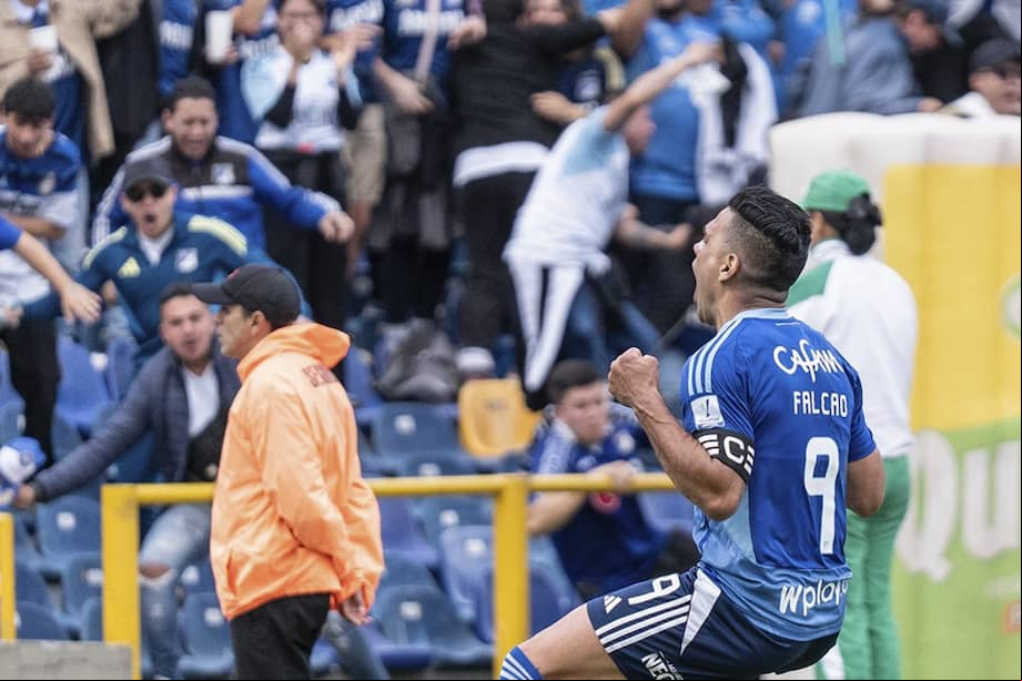 Radamel Falcao García, el autor del gol de Millonarios.