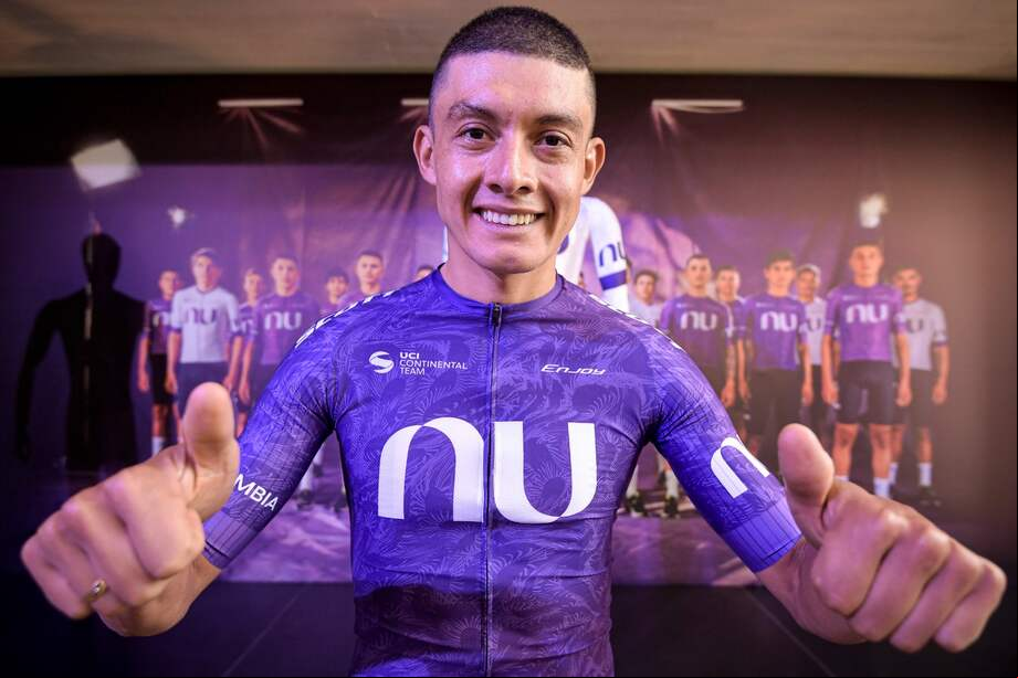 El ciclista cundinamarqués Rodrigo Contreras, del NU Colombia, uno de los mejores ciclistas del pelotón nacional.