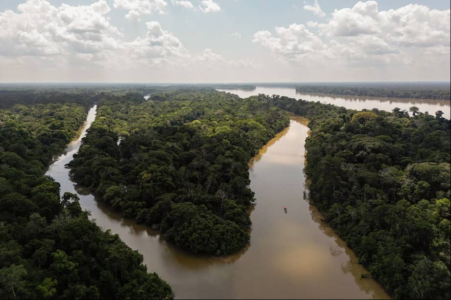 Isla de Puerto Caimán en la zona de conservación del resguardo Curare Los Ingleses.