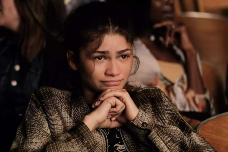 Zendaya interpretando a Rue en "Euphoria".