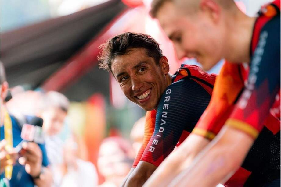 Egan Bernal sonrió en el Tour de Francia.