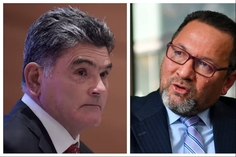 Gregorio Eljach (izquierda), procurador general de la Nación. César Palomino (derecha), director de la Agencia Nacional de Defensa Jurídica del Estado.