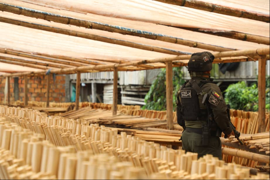 La madera incautada en Putumayo y Nariño pertenecía a los Comandos de Frontera, según informó la Policía Nacional.