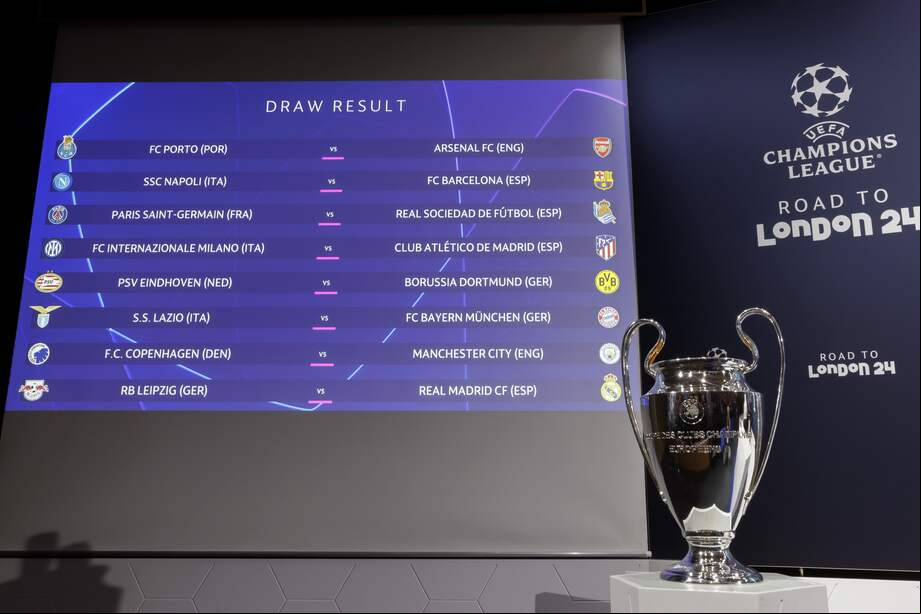 El sorteo de la Champions League.