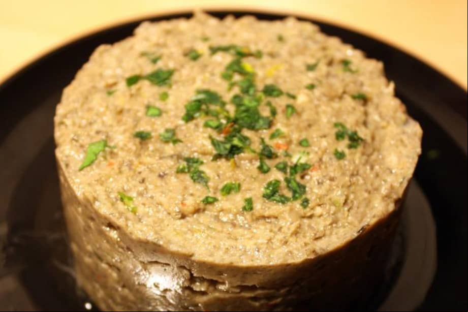 Paté vegano de champiñones y nueces