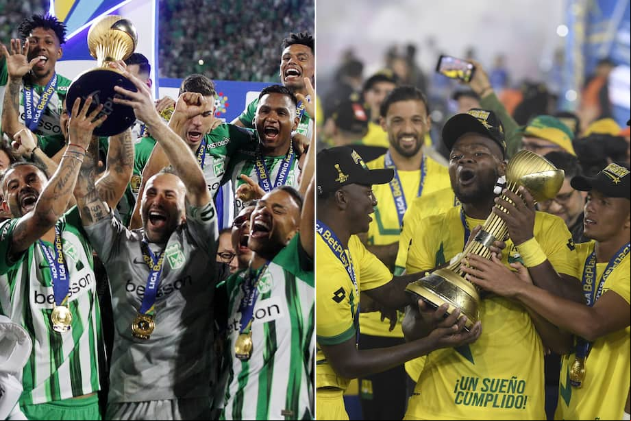 Atlético Nacional y Atlético Bucaramanga fueron los equipos campeones de los torneos de fútbol colombiano en 2024.
