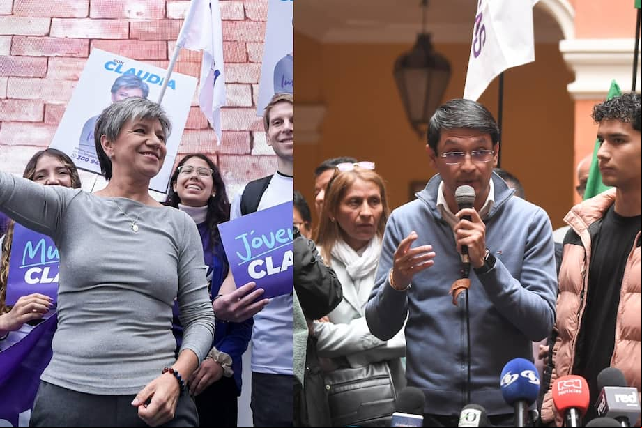 La exalcaldesa Claudia López y el exembajador Camilo Romero.