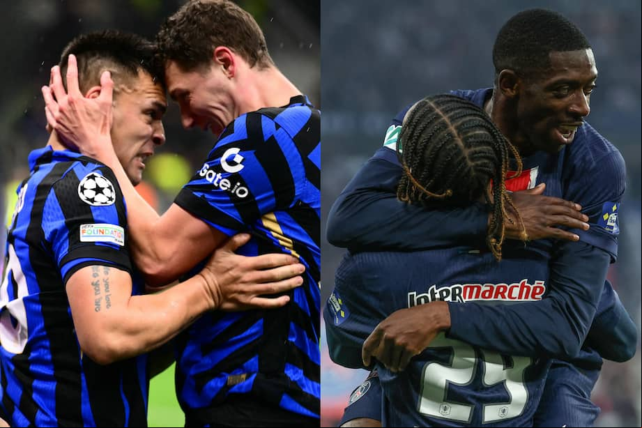 Inter de Milán y París Saint-Germain, los dos finalistas de la Champions League 2024/25.