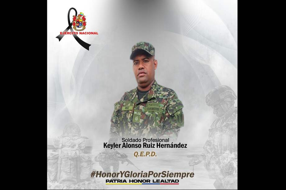 El comando de la Décima Octava Brigada aseguró que se adelantan los procedimientos necesarios para acompañar a las familias del soldado fallecido y de los heridos.